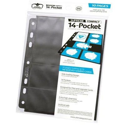 Ultimate Guard 18 - Pocket Compact Pages Mini American Black (10) - 4056133002493 - CrystalLotus.eu