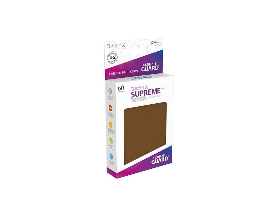 Ultimate Guard Supreme UX Sleeves Japanese Size Brown (60) - 4056133003513 - CrystalLotus.eu