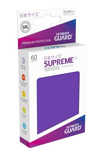 Ultimate Guard Supreme UX Sleeves Japanese Size Purple (60) - 4056133003469 - CrystalLotus.eu