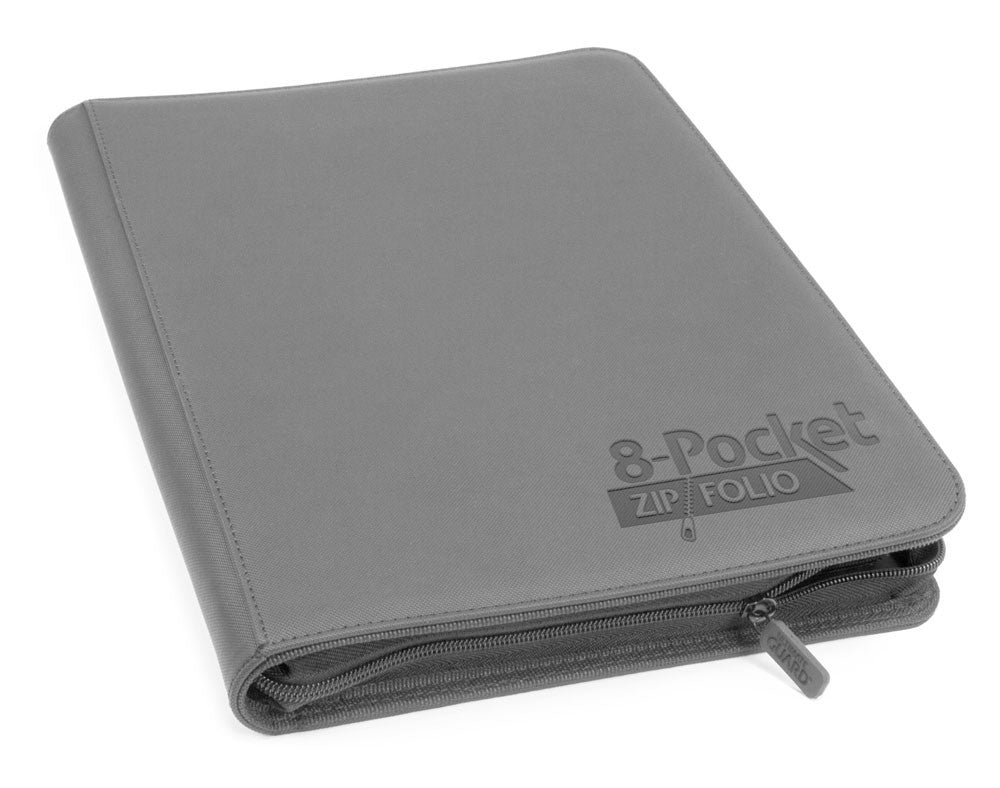 Ultimate Guard Zipfolio 320 - 8 - Pocket XenoSkin - Grey - 4260250078716 - CrystalLotus.eu