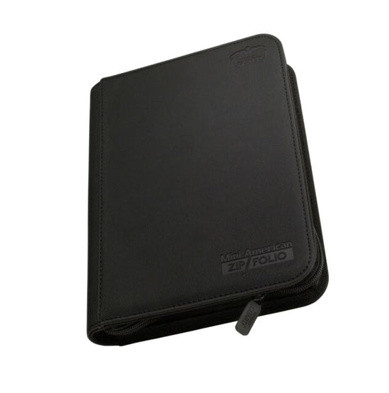 Ultimate Guard Zipfolio 360 - 18 - Pocket XenoSkin Mini American - Black - 4056133001212 - CrystalLotus.eu