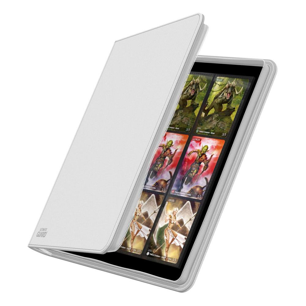 Ultimate Guard Zipfolio 480 - 24 - Pocket XenoSkin (Quadrow) - White - 4056133000758 - CrystalLotus.eu