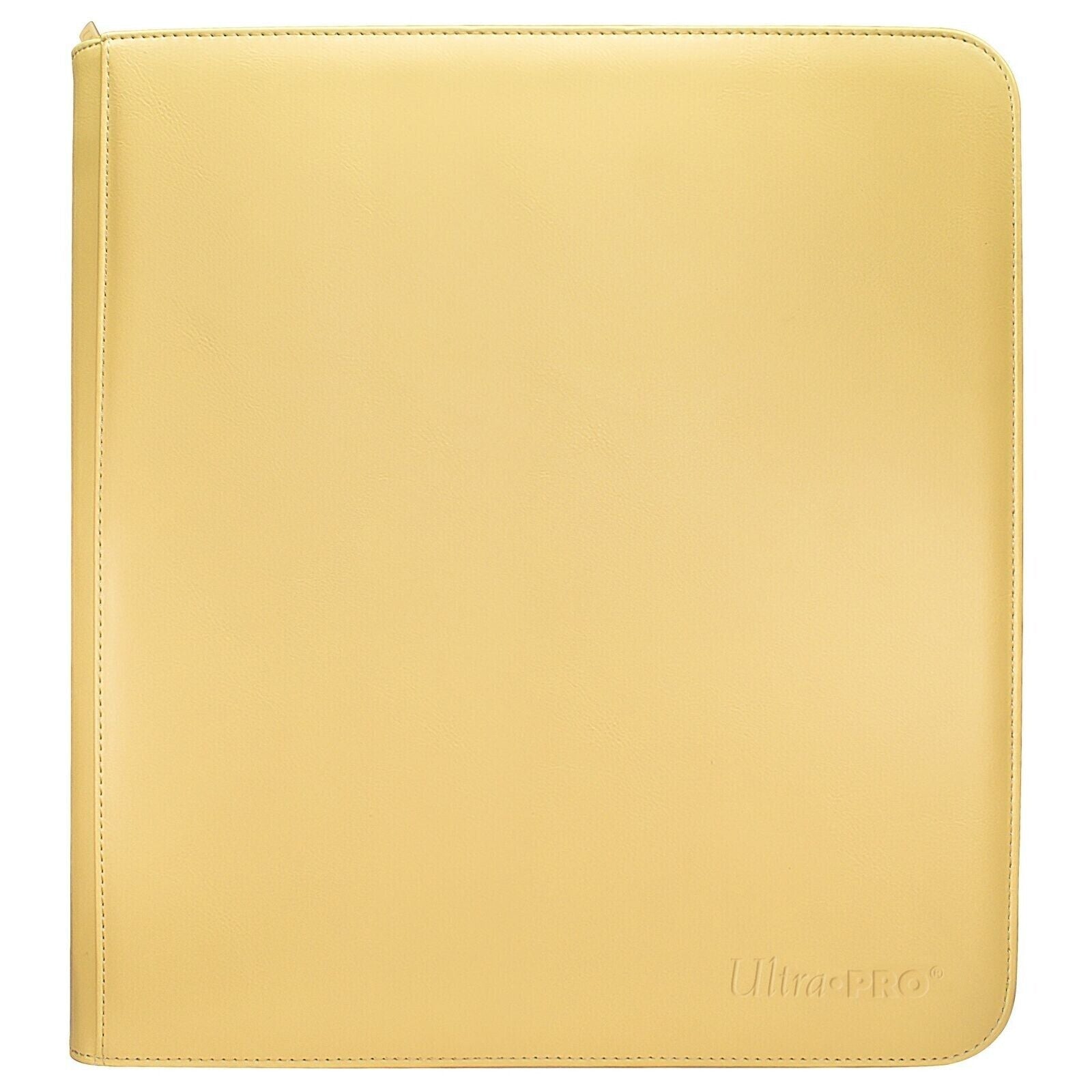 Ultra Pro - 12 - Pocket Zippered PRO - Binder - Yellow - 074427157456 - CrystalLotus.eu