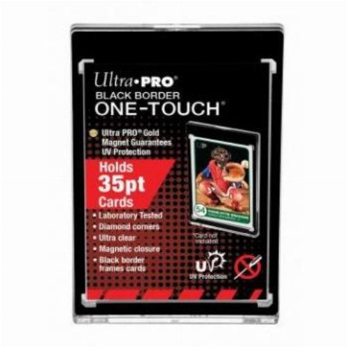 Ultra Pro - 35PT Black Border UV One - Touch Magnetic Holder - 074427836566 - CrystalLotus.eu