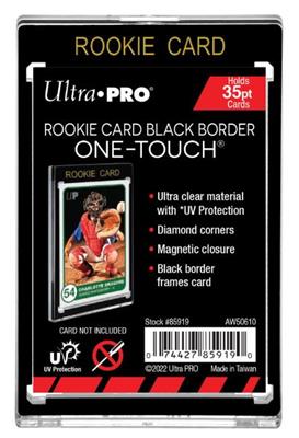 Ultra Pro - 35PT Rookie Black Border UV One - Touch Magnetic Holder - 074427859190 - Crystal Lotus