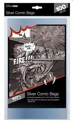 Ultra PRO - Comic Bags Silver Size (100 pcs) - 074427819767 - Crystal Lotus