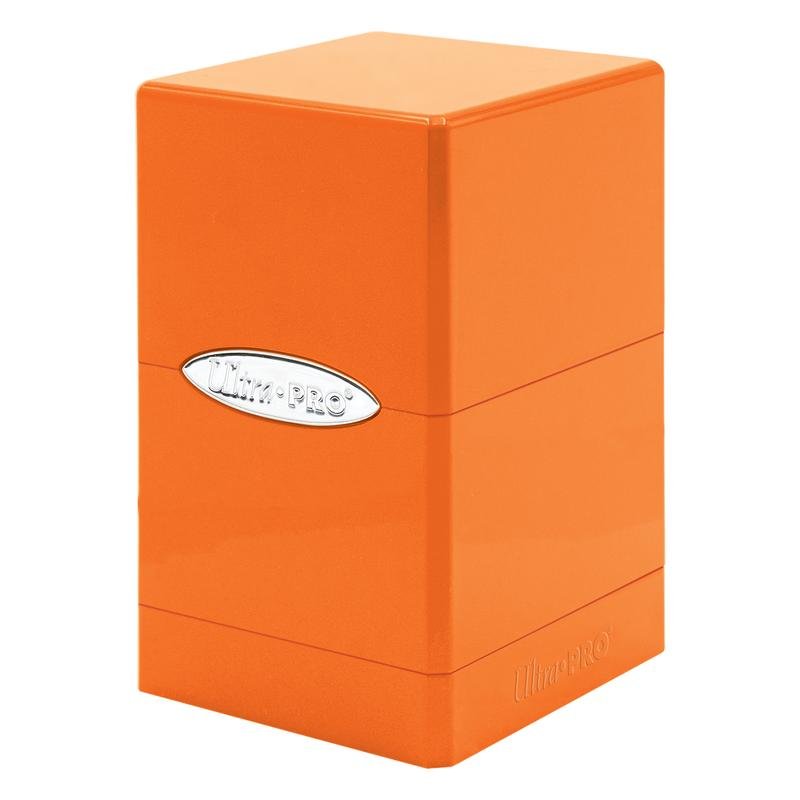 Ultra Pro - Deck Box - Satin Tower - Hi - Gloss Pumpkin - 074427854157 - CrystalLotus.eu