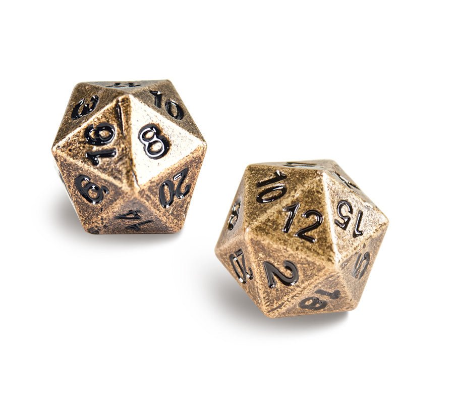 Ultra PRO - Dice - Heavy Metal D20 Dice Set Antique Bronze - 074427845971 - CrystalLotus.eu