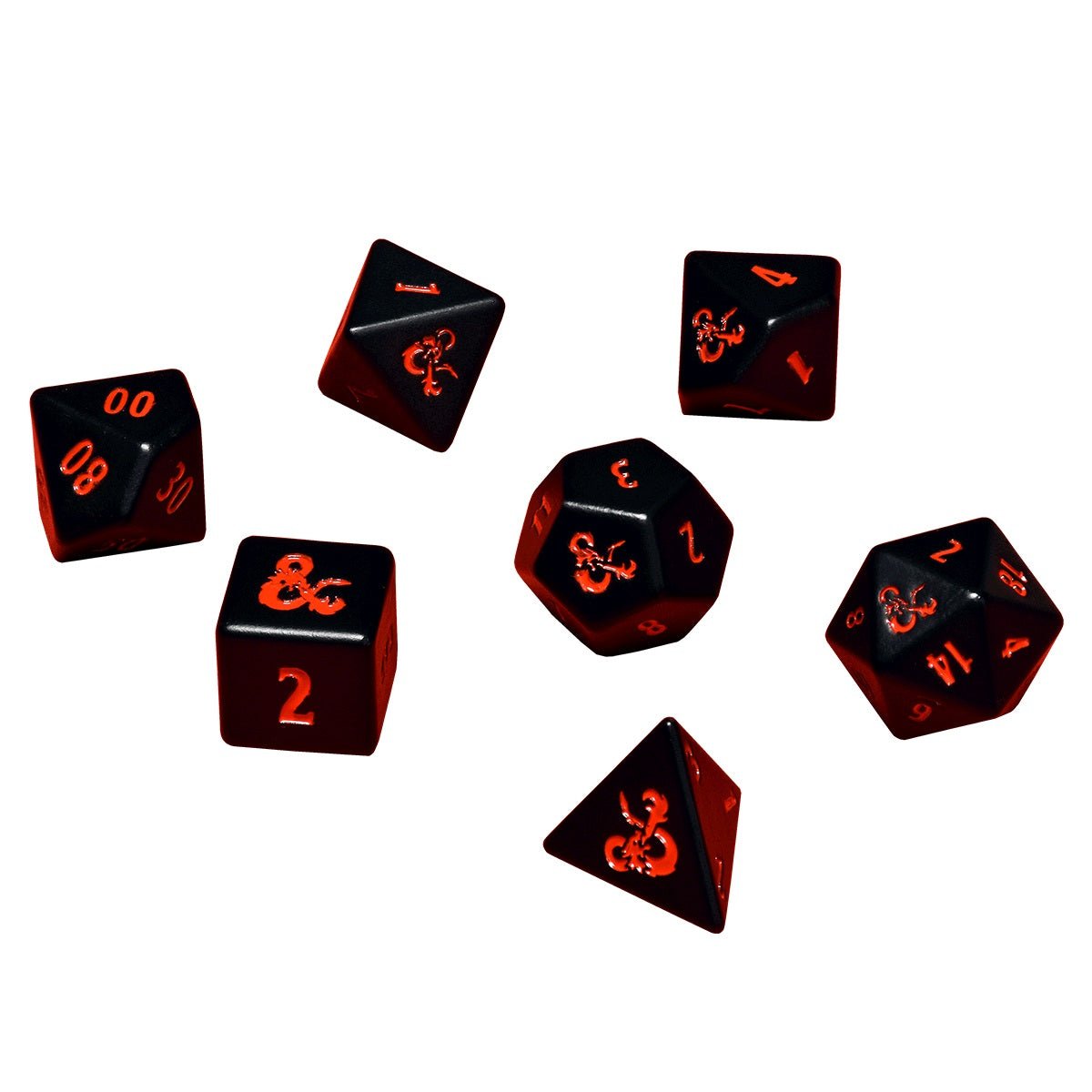 Ultra Pro - Heavy Metal 7 RPG Set Dice for Dungeons &amp; Dragons - 074427868543 - CrystalLotus.eu