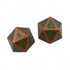 Ultra PRO - Heavy Metal Fall 21 Copper and Green D20 Dice Set for Dungeons & Dragons - 074427187828 - CrystalLotus.eu