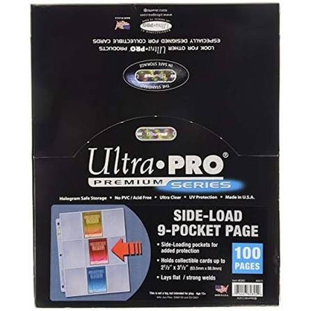 Ultra Pro Platinum 9-Pocket Side-load Pages (100 Pages) - 074427828929 - Crystal Lotus