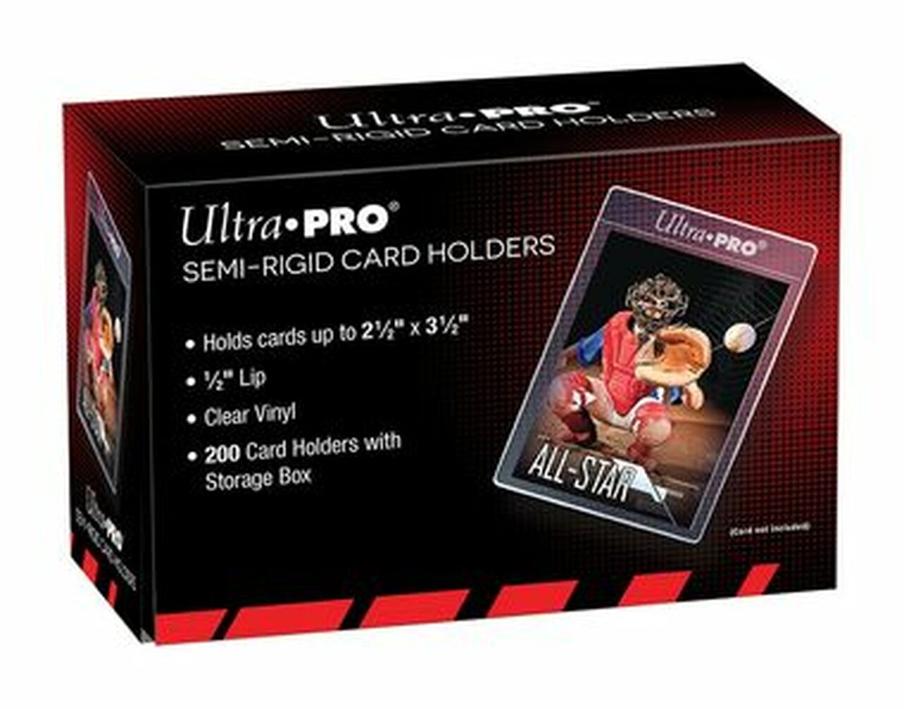 Ultra PRO - Semi - Rigid Card Holders with 1/2&quot; Lip (200 Card Holders) - 074427811501 - CrystalLotus.eu