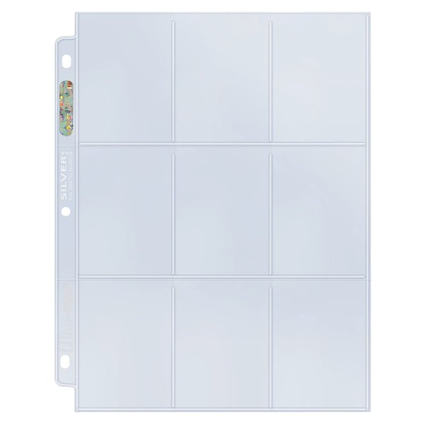 Ultra Pro - Silver 9 - Pocket Pages (11 Hole) (Single Page) - 074427814427 - CrystalLotus.eu