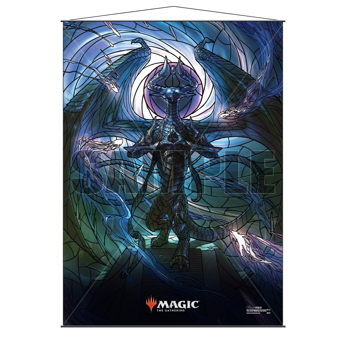 Ultra - Pro Stained Glass Planeswalkers Wall Scroll Nicol Bolas - 74427181703 - CrystalLotus.eu