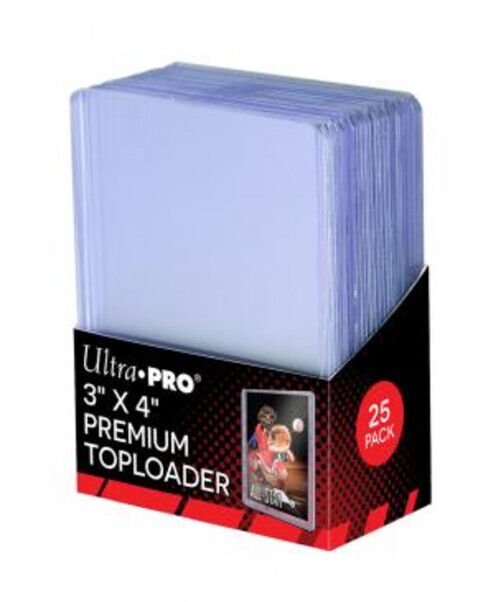 Ultra Pro - Super Clear Premium Toploaders 3&quot;x4&quot; (63x88mm) 25pcs - 074427811457 - CrystalLotus.eu