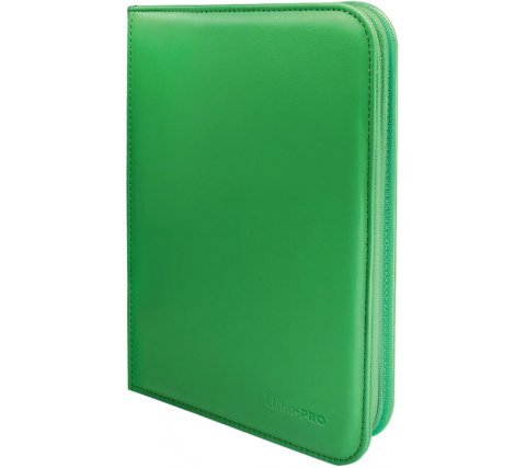 Ultra Pro - Vivid 4 - Pocket Zippered PRO - Binder: Green - 074427158934 - CrystalLotus.eu