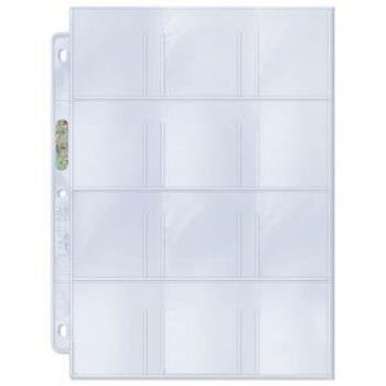 UP - 12 - Pocket Platinum Page with 2 - 1/4 X 2 - 1/2&quot; Pockets&quot; (Single Page) - 074427814236 - CrystalLotus.eu