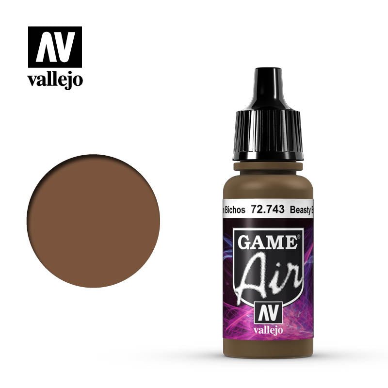 Vallejo 17ml Game Air - Beasty Brown 