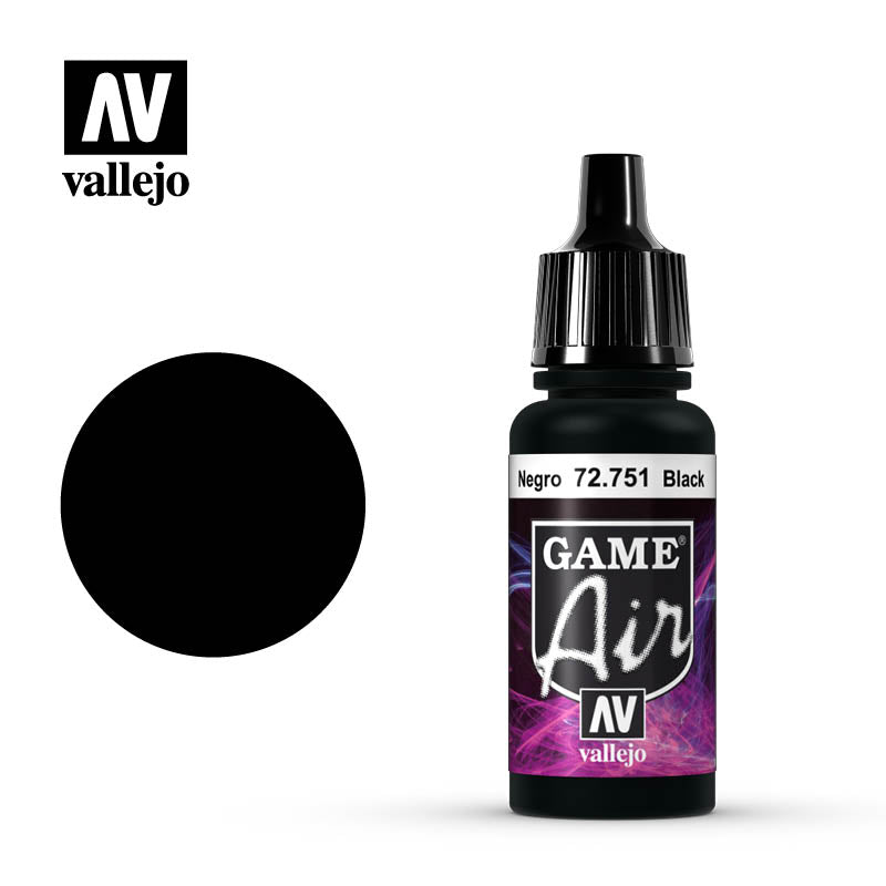 Vallejo 17ml Game Air - Black 