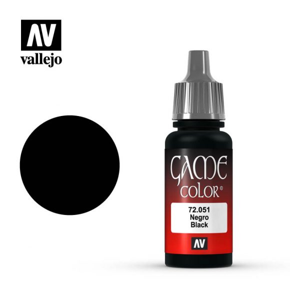 Vallejo 17ml Game Color - Black 