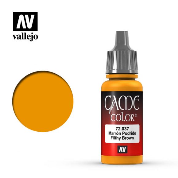 Vallejo 17ml Game Color - Filthy Brown 