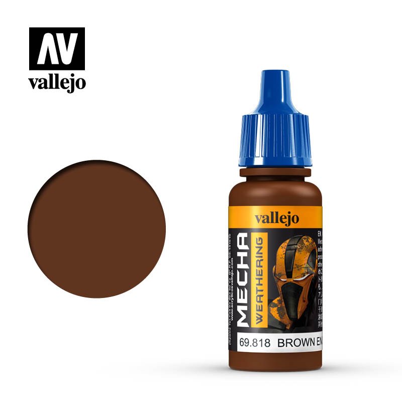 Vallejo 17ml Mecha Color - Brown Engine Soot (Matt) 