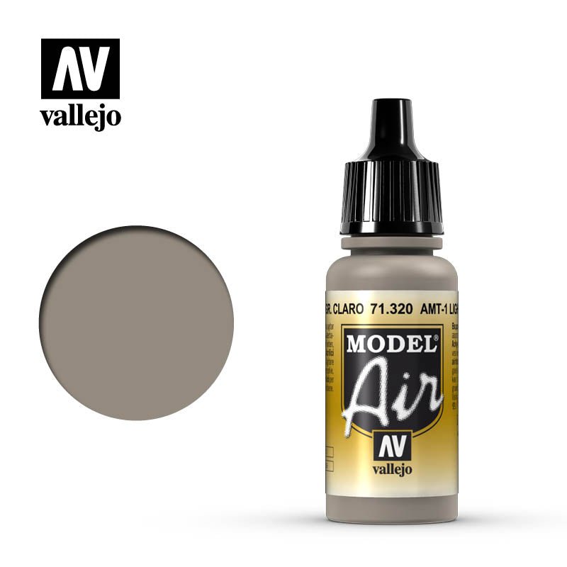 Vallejo 17ml Model Air - AMT - 1 Light Grey Brown 