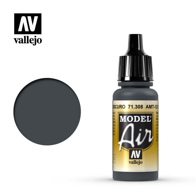 Vallejo 17ml Model Air - AMT - 12 Dark Grey 