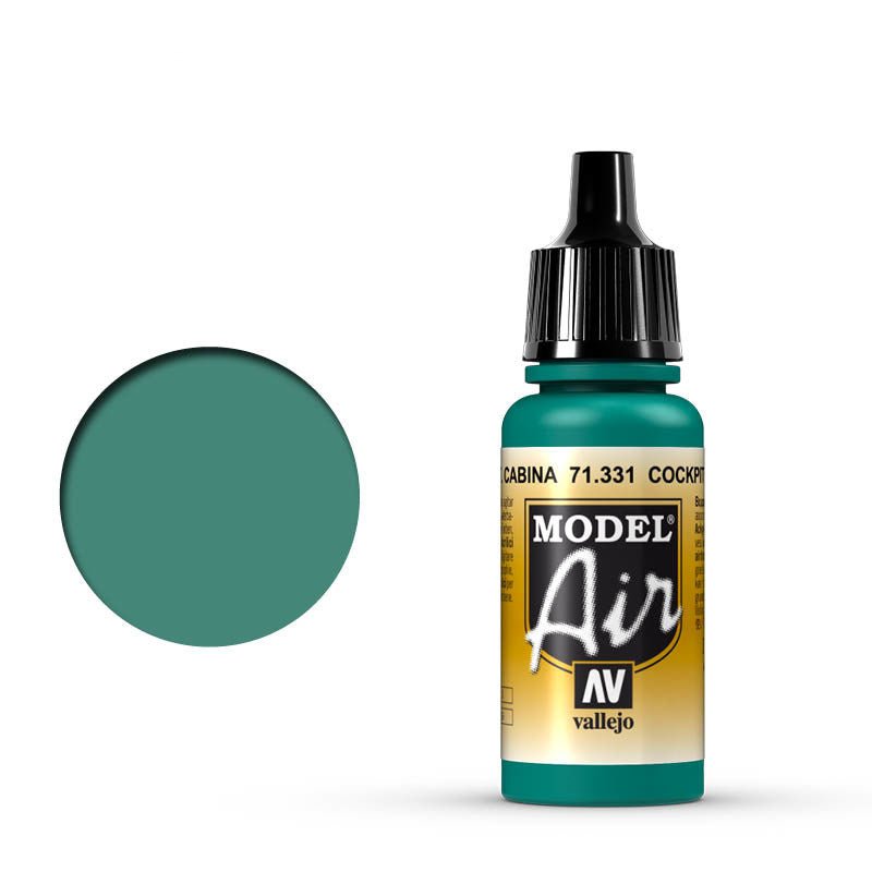 Vallejo 17ml Model Air - Cockpit Emerald Green “Faded” 