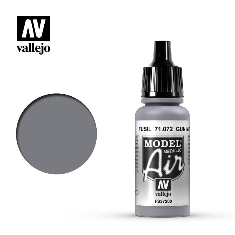 Vallejo 17ml Model Air - Gunmetal (Metallic) 