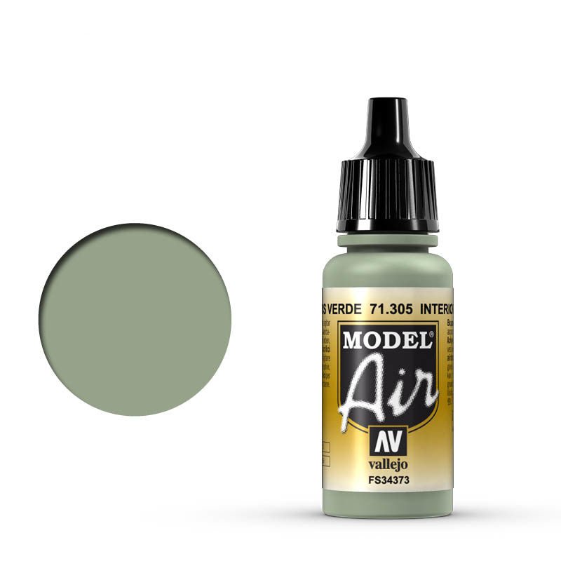 Vallejo 17ml Model Air - Interior Grey Green 