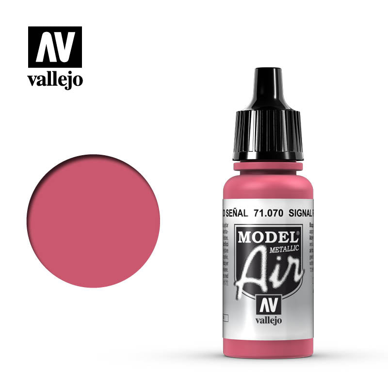 Vallejo 17ml Model Air - Signal Red (Metallic) 