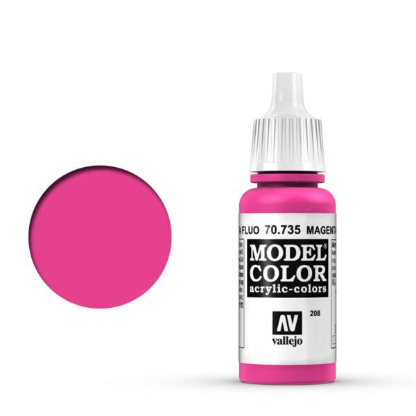 Vallejo 17ml Model Color - Fluorescent Magenta 