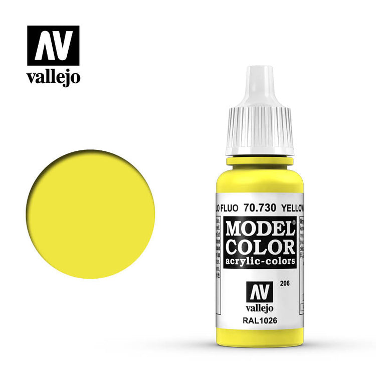 Vallejo 17ml Model Color - Fluorescent Yellow 