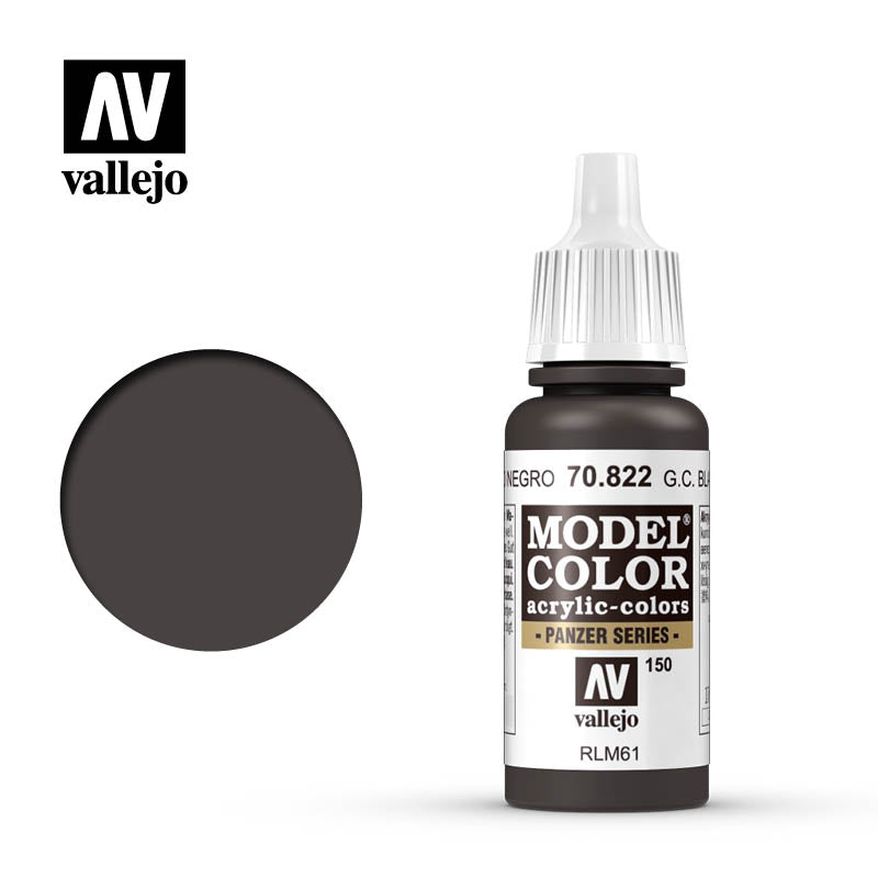 Vallejo 17ml Model Color - German Camouflage Black Brown 