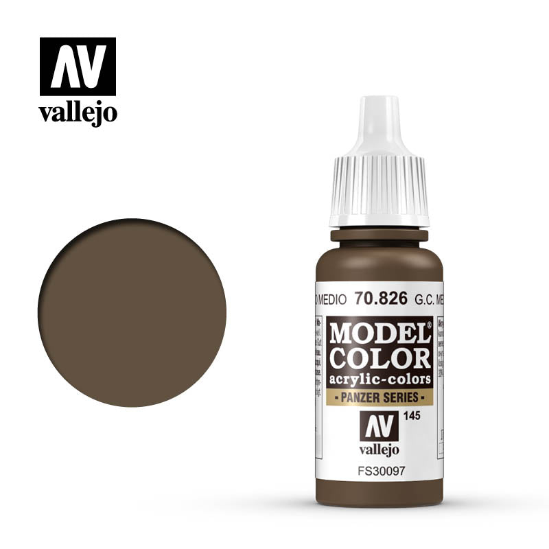 Vallejo 17ml Model Color - German Camouflage Med. Brown 