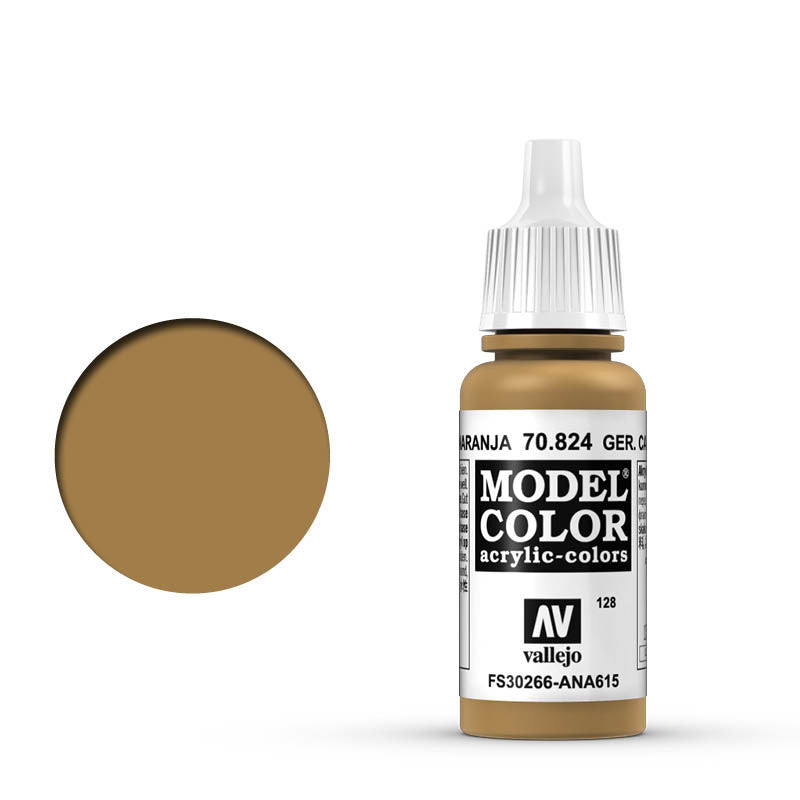 Vallejo 17ml Model Color - German Camouflage Orange Ochre 