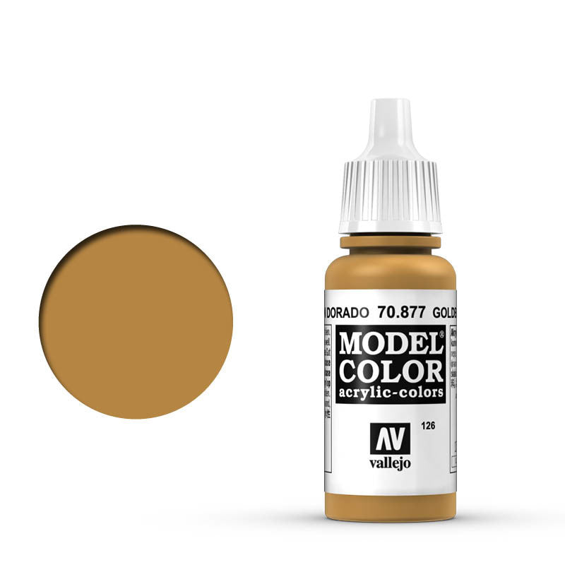 Vallejo 17ml Model Color - Gold Brown 