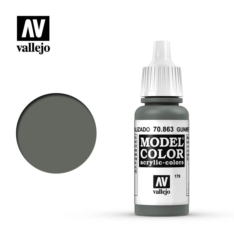 Vallejo 17ml Model Color - Gunmetal Grey 