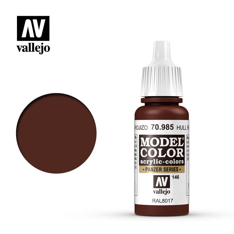 Vallejo 17ml Model Color - Hull Red 