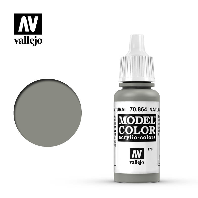 Vallejo 17ml Model Color - Natural Steel 