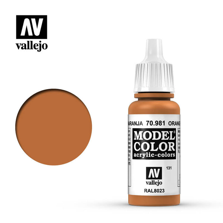 Vallejo 17ml Model Color - Orange Brown 