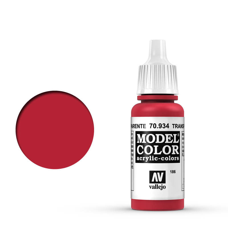 Vallejo 17ml Model Color - Transparent Red 