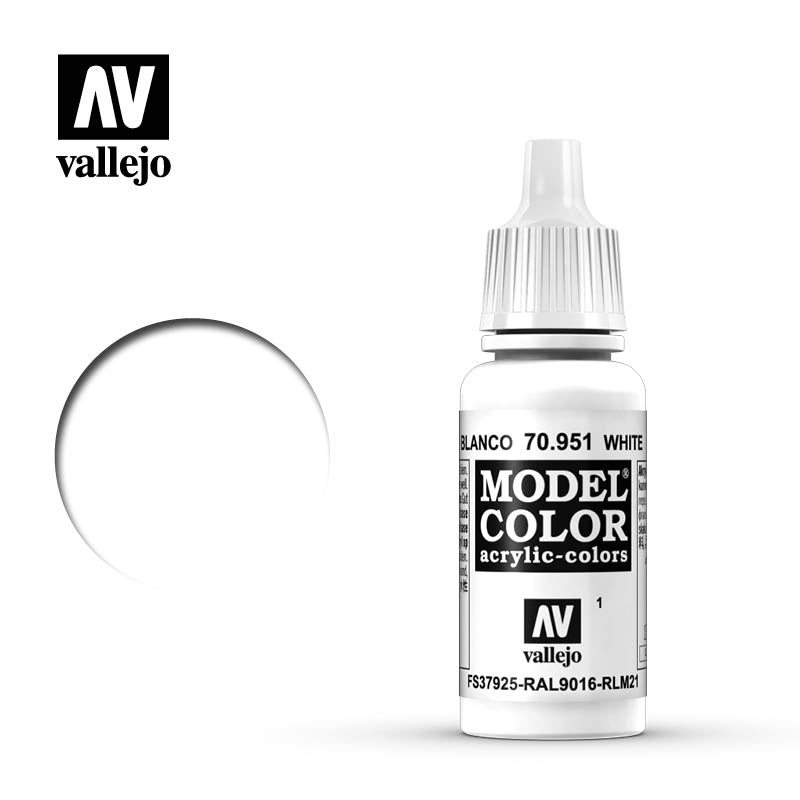 Vallejo 17ml Model Color - White 