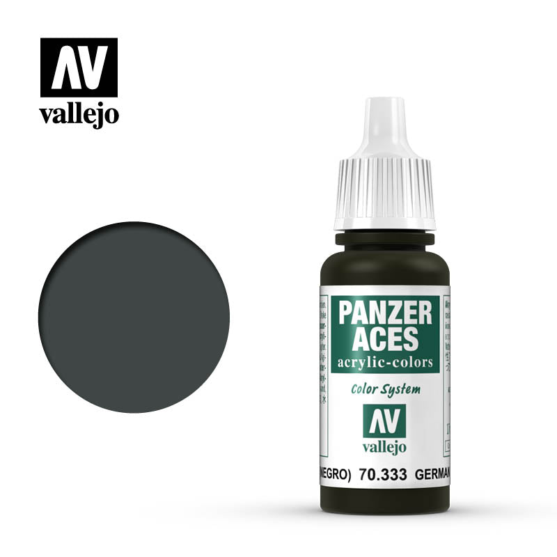 Vallejo 17ml Panzer Aces - German Tank Crew (Black) 