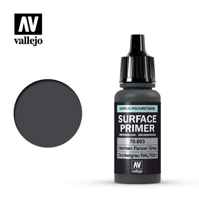 Vallejo 17ml Surface Primer - German Panzer Grey 