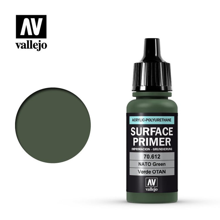 Vallejo 17ml Surface Primer - NATO Green 