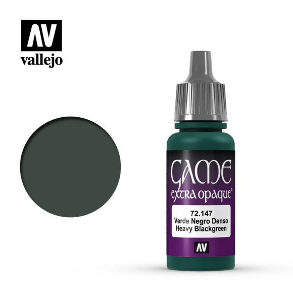 Vallejo 17ml Vallejo Extra Opaque - Heavy Blackgreen 