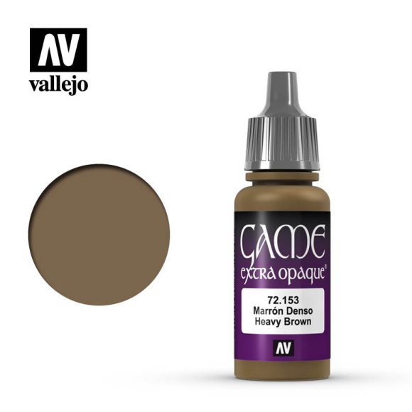 Vallejo 17ml Vallejo Extra Opaque - Heavy Brown 