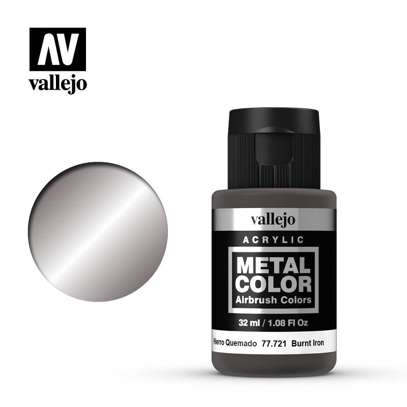 Vallejo 32ml Metal Color - Burnt Iron 